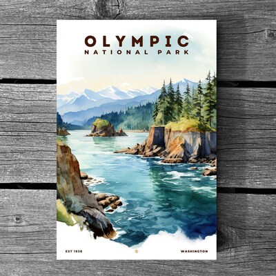 Olympic National Park Poster, Travel Art, Office Poster, Home Decor | S8 - image3
